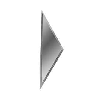 Серебряная плитка "Вытянутый Ромб" боковая